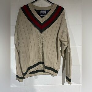 Cable knit salty dog sweater medium